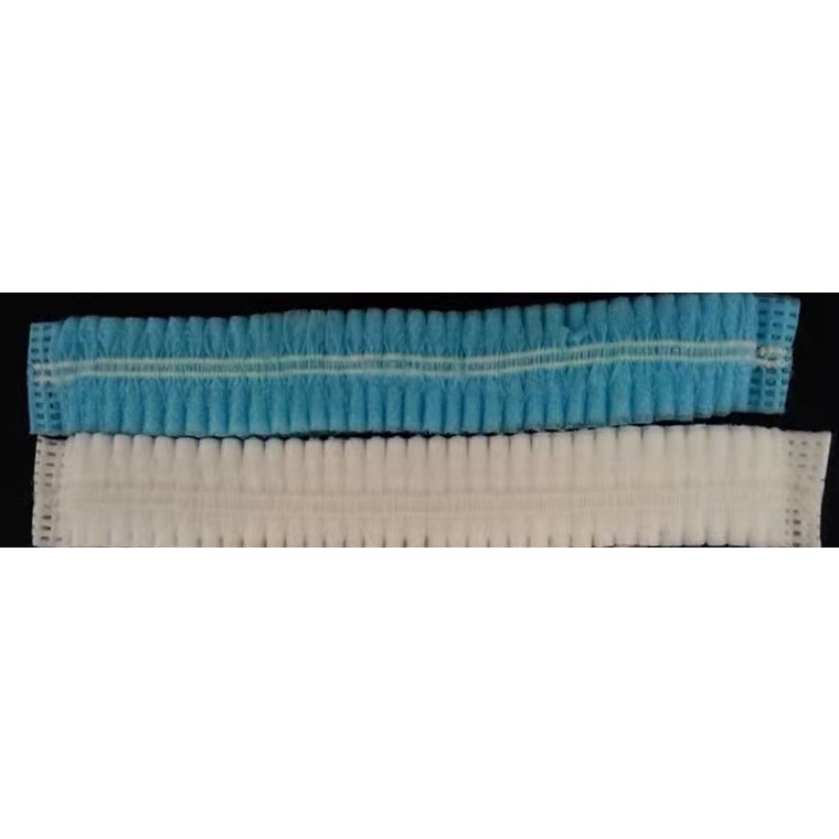 24" & 21" long Double Elastic String Disposable Hair net / Mop Cap / hair cap non-woven 100pcs per packet
