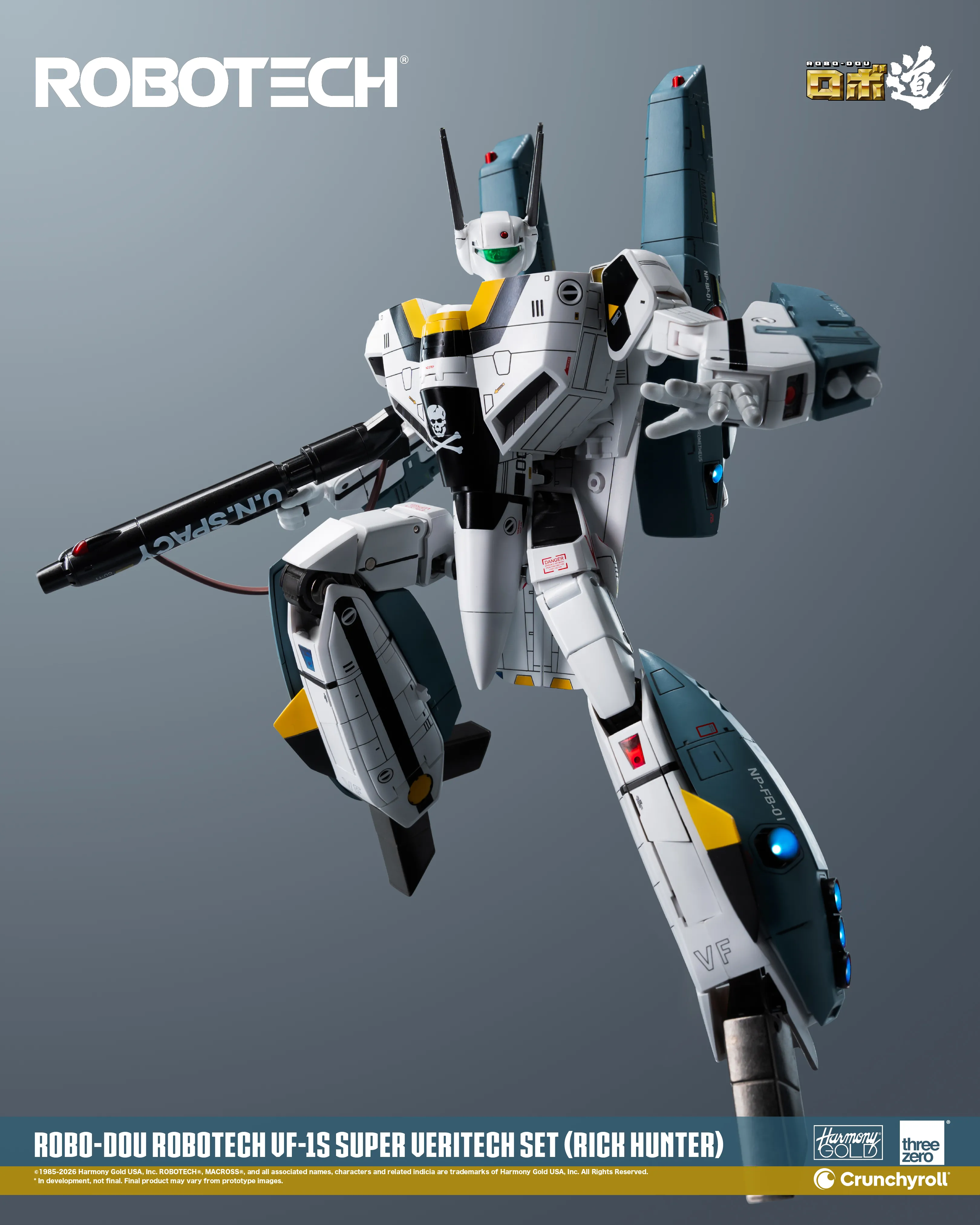 (預訂訂金 $700) (總價 $1786) threezero ROBO道 超時空要塞 Macross VF-1S 變形戰鬥機超級裝甲套裝 (獵龍 洛·福卡) (行版) ROBO-DOU Robotech VF‐1S Super Veritech Set (Rick Hunter Roy Fokker) (TZ-3Z0307) 