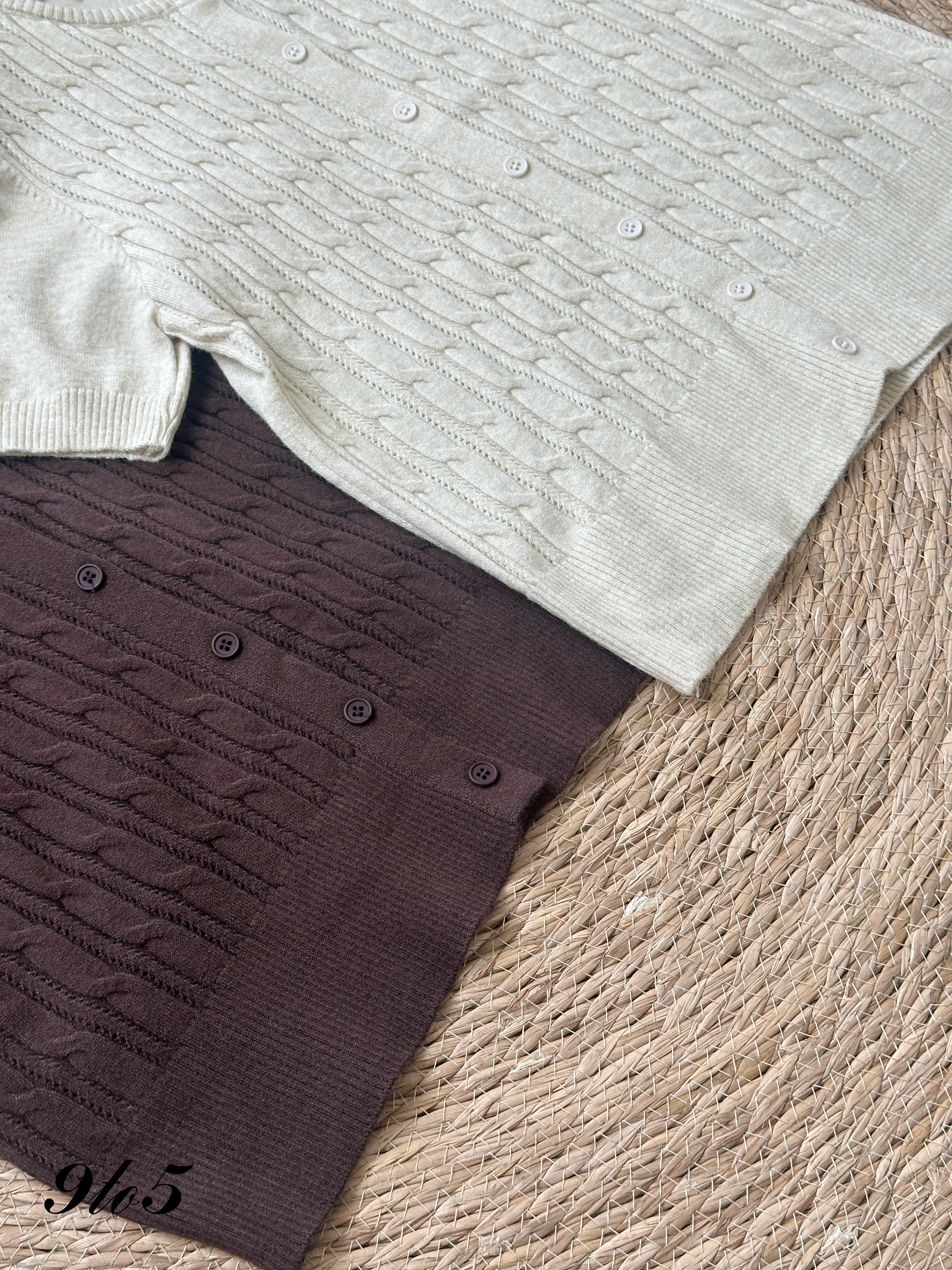 T4241 Cable Knit Cardigan - 4 Colors