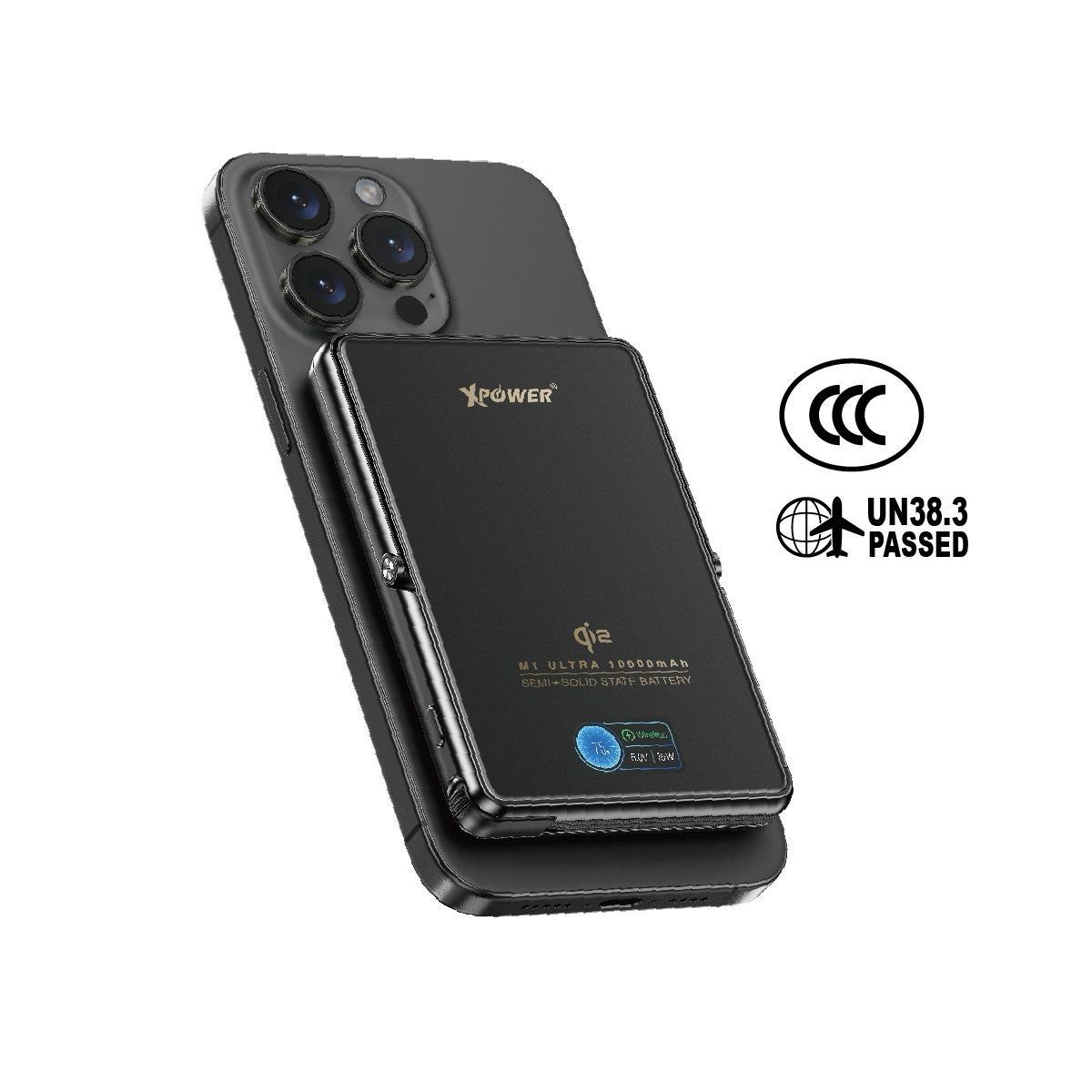 Xpower M1 Ultra 半固態 3C版 TFT 彩屏顯示 QI2 Magcharge 10000mAh 磁吸行動電源