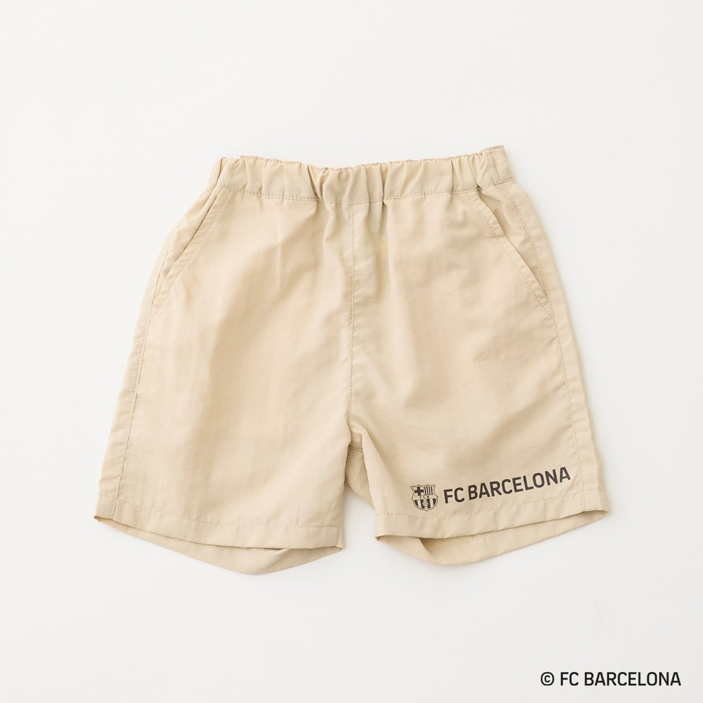 🇯🇵預訂 日本直送🇯🇵Petit Main x 巴塞球隊系列三色球隊標誌梭織短褲