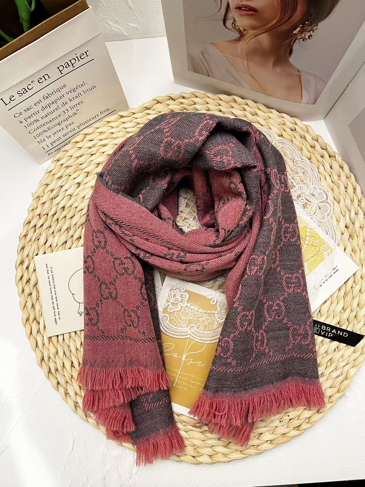 Gucci Reversible Wool Scarf