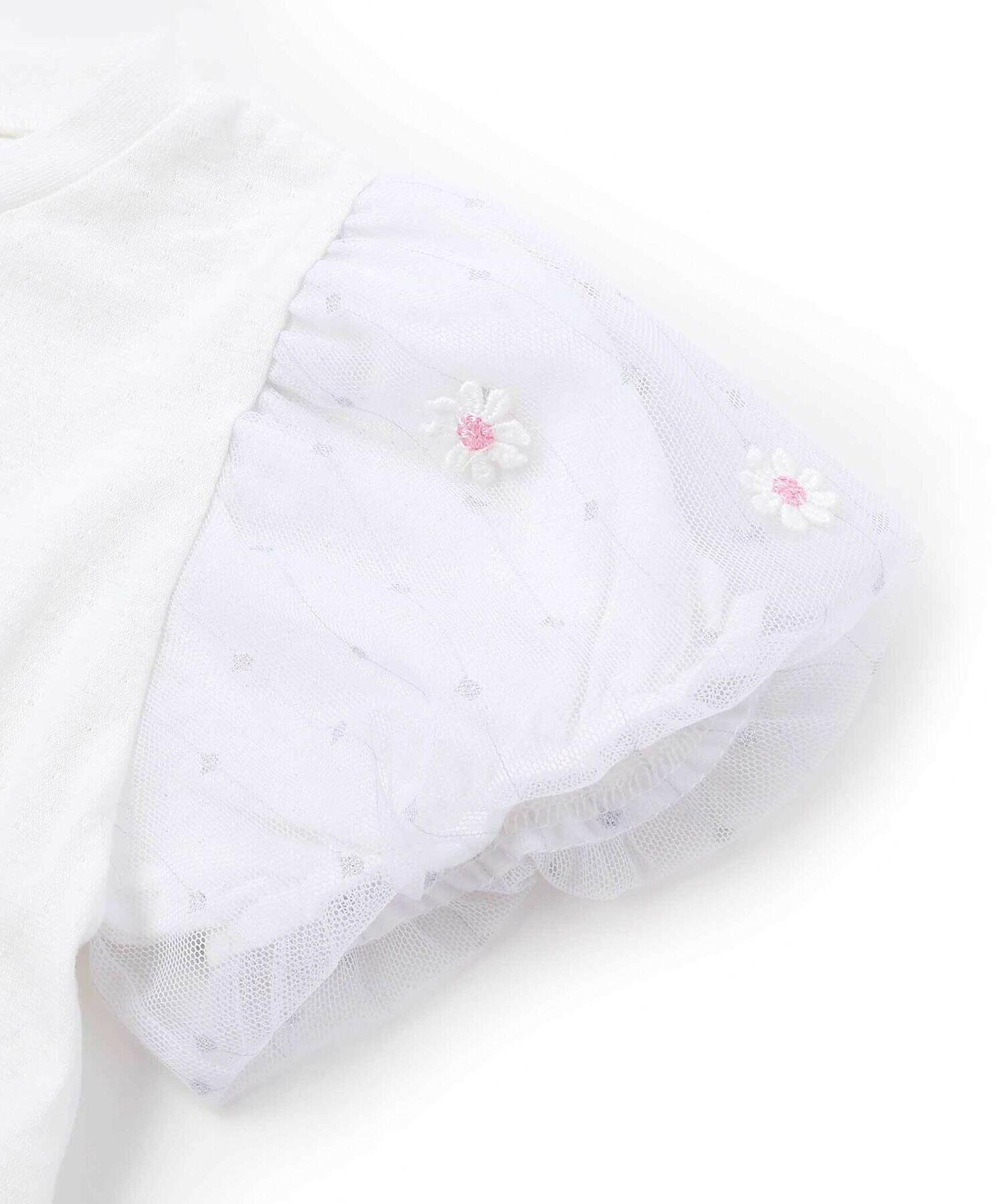 🇯🇵預訂 日本直送🇯🇵Slap Slip x Swimmer x Sanrio系列三色人物刺繡貼花薄紗泡泡袖上衣