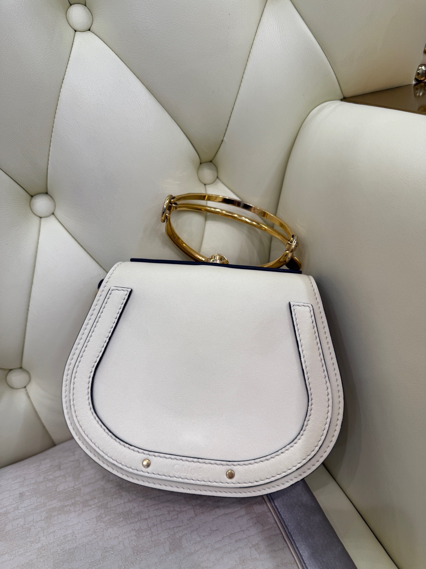 【預訂貨品】Chloe奶油白圓環包 