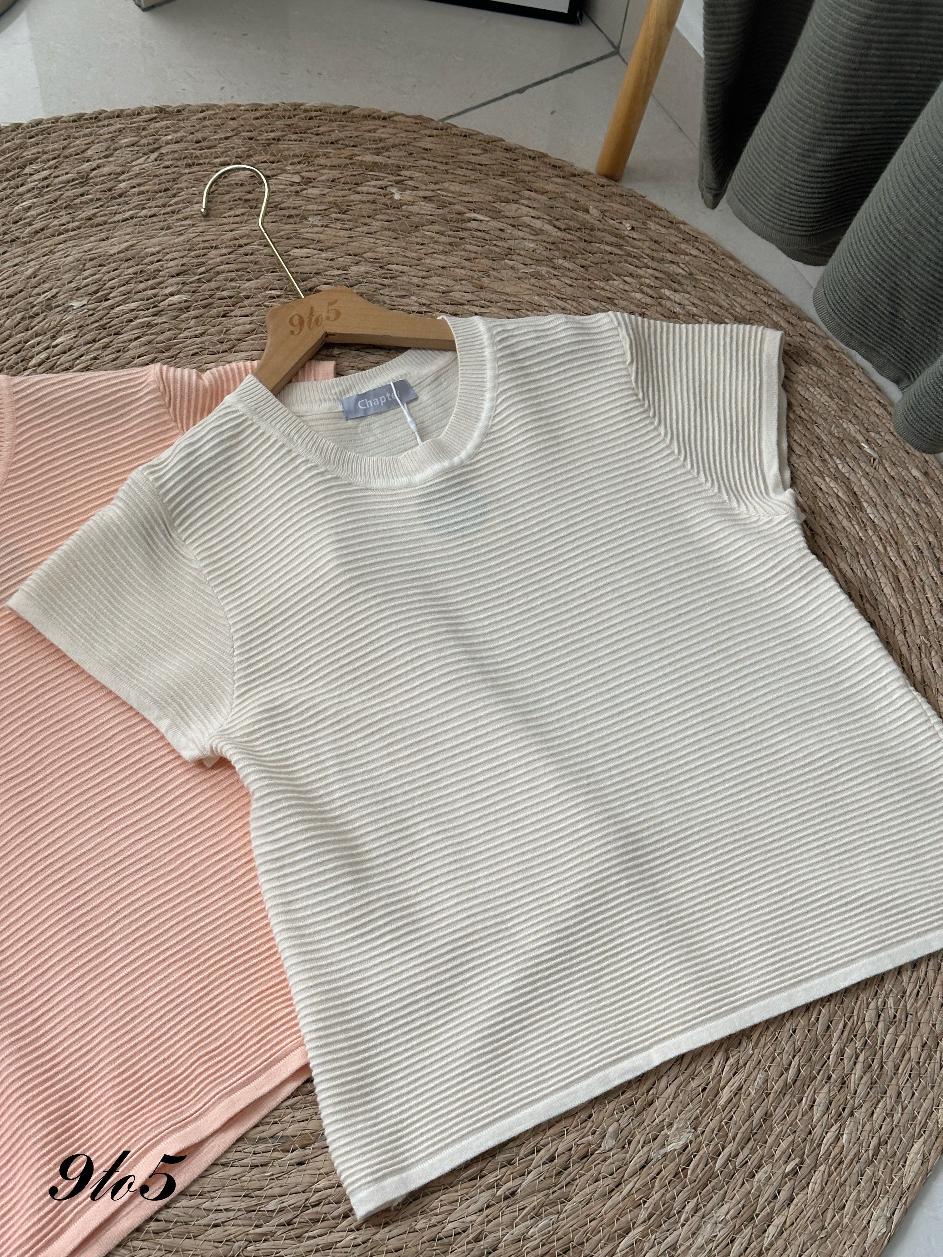 T4144 Round Neck Knit Top - 3 Colors 