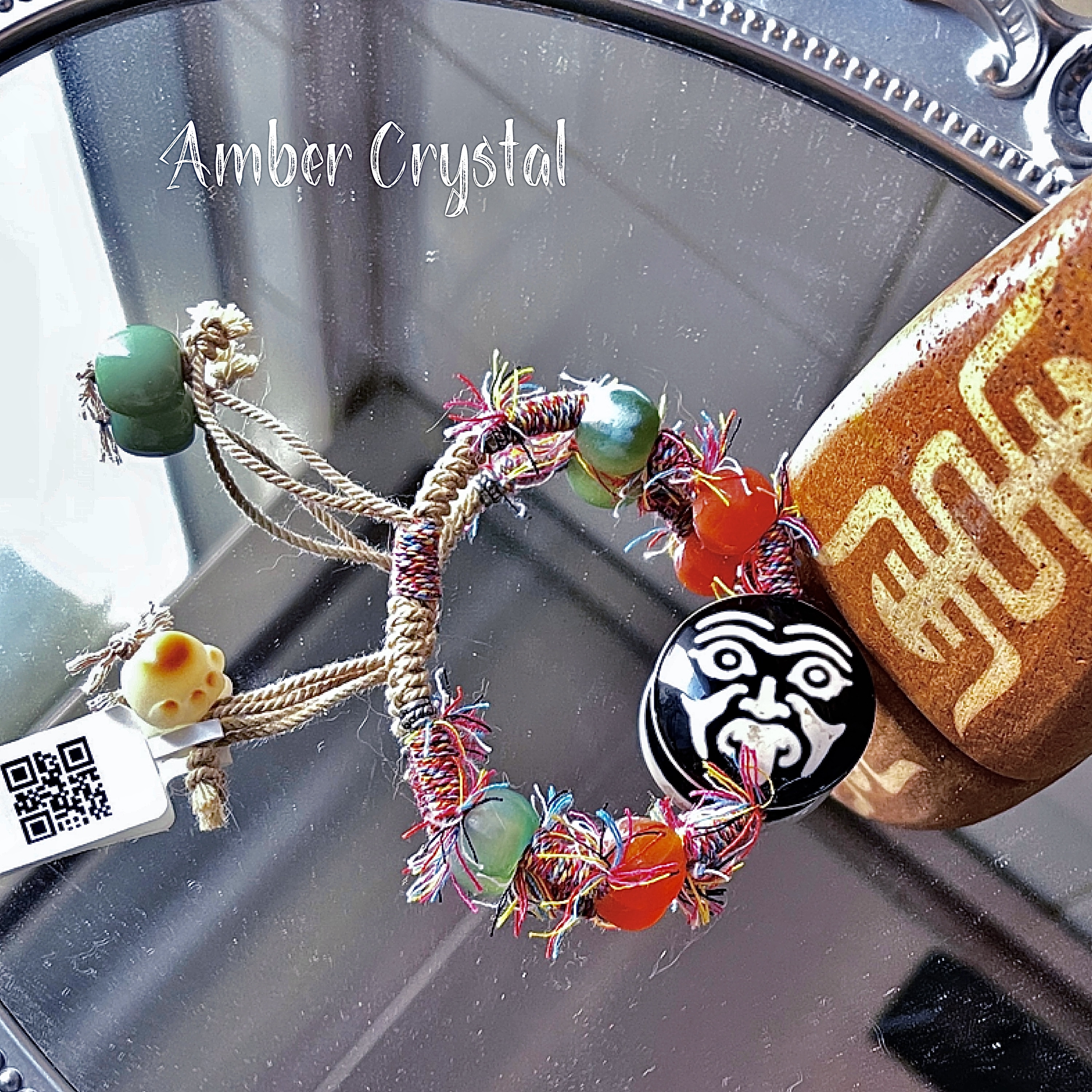 西藏扎基拉母羊板眼天珠 dzi bead