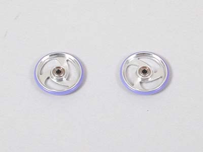 19mm ALUMINUM ROLLER w/PLASTIC RING