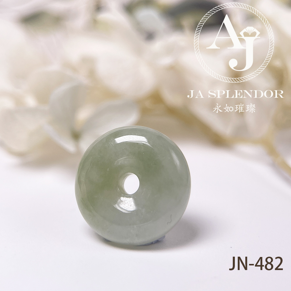 JN-478/482/492/494 天然翡翠A玉 冰潤秋香綠小平安扣