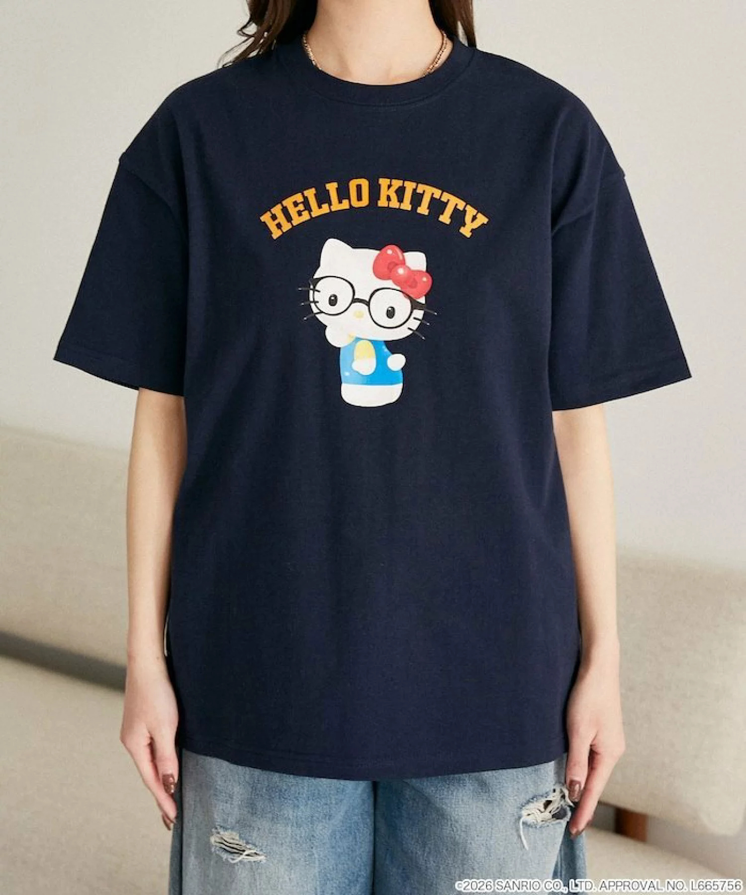 日本預訂📍日本Sanrio可愛戴眼鏡樣短袖Tee 不包郵