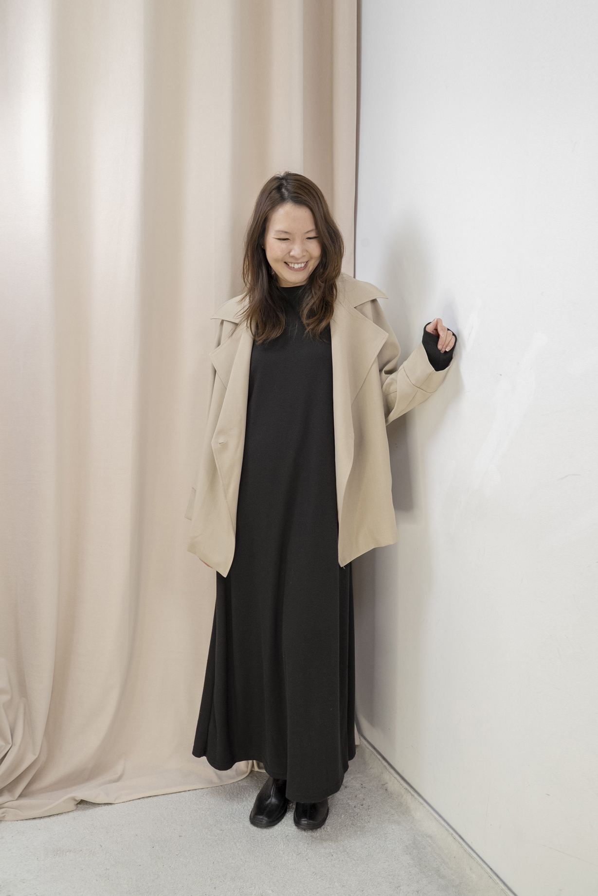 推薦！Smart Causal 必備大翻領西外（卡其啡色）