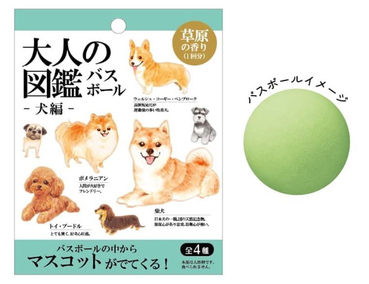 日本直送 大人的圖鑑貓狗浴球 - 1個 - 現貨