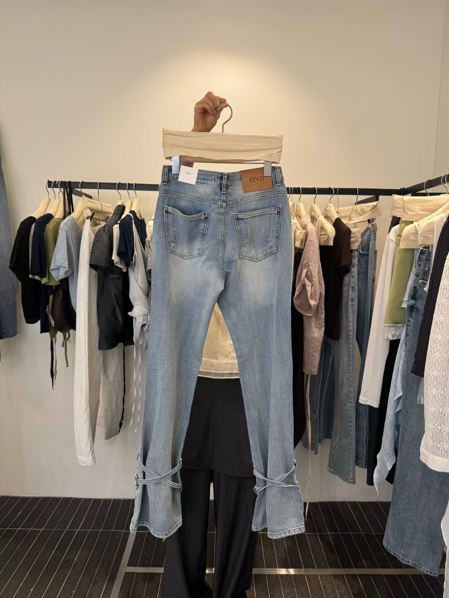 東大門女裝Find | ribbon denim 