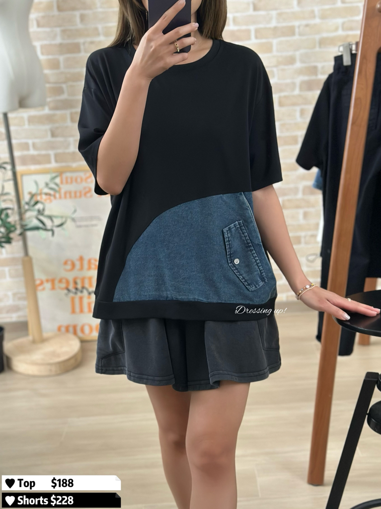 有型有款｜牛仔袋軟棉上衣