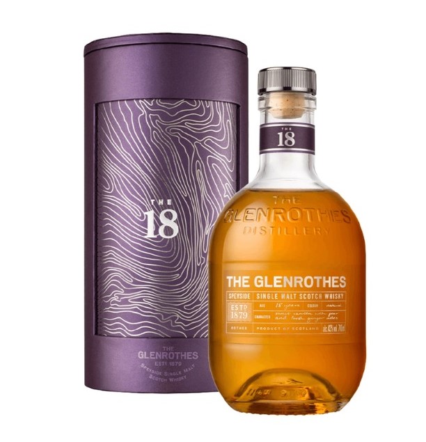 格蘭路思 18 年單一麥芽蘇格蘭威士忌 The Glenrothes 18 Year Old Single Malt Scotch Whisky 43% 700ml (2024 年全新紫色包裝版本)