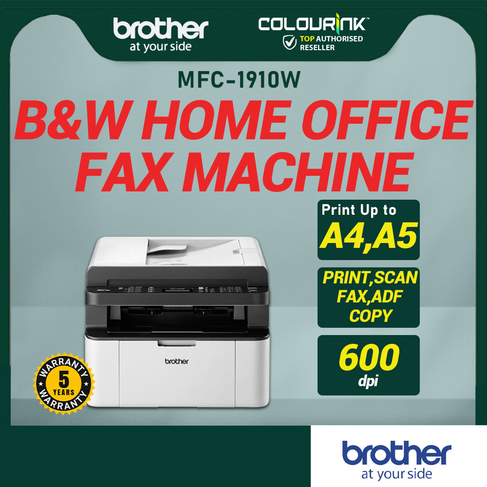 Brother MFC-1910W B&W Multi Copy Fax Laser Printer Wireless Wifi ADF Mobile similar DCP-L2550DW MFC-L2715DW M236 MFP135W