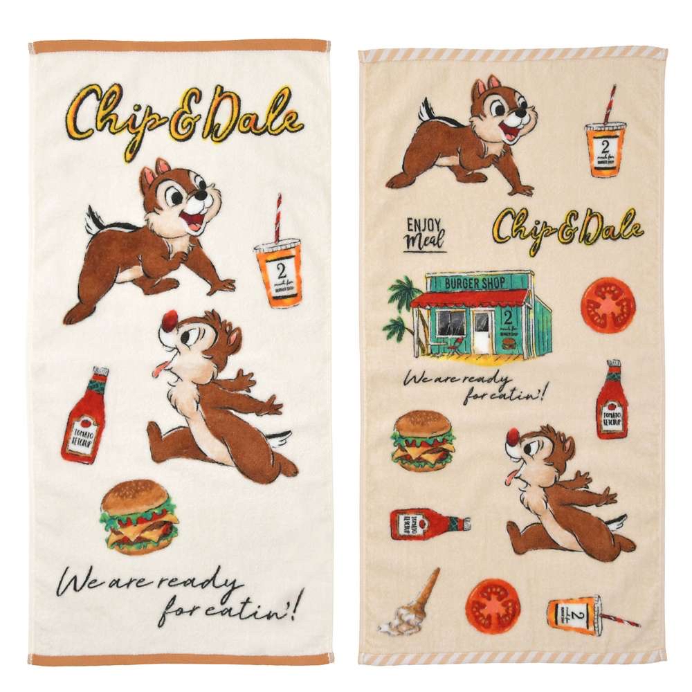 ✈️日本直送🇯🇵預訂🛍日本迪士尼DISNEY 夏季假日毛巾2件組（ Mickey / Chip and Dale ）