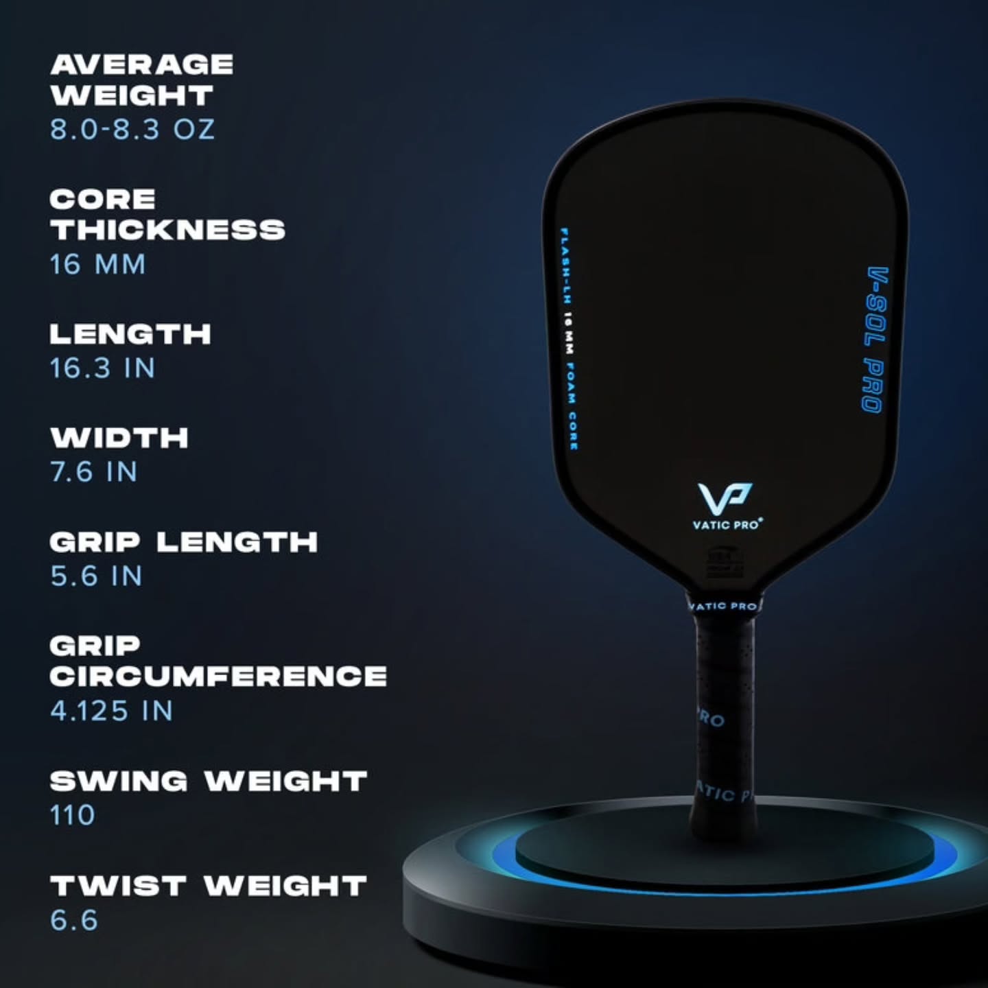 V-SOL PRO 16mm｜Flash 拍型（短柄 SH／長柄 LH）