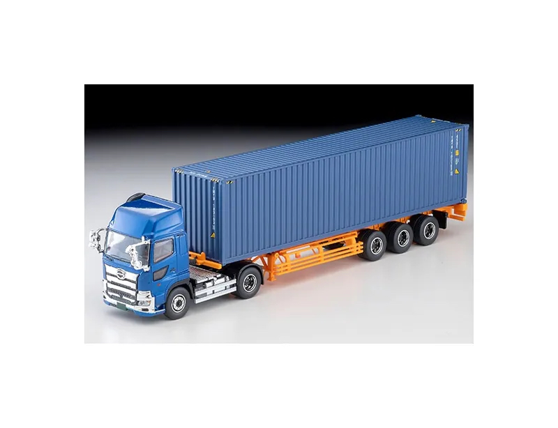 （預訂 Pre Order) Tomytec LV-N292e Hino Profia 40ft Sea Container Trailer (Blue)