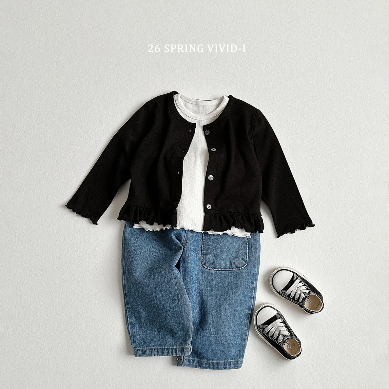 🌸預訂 韓國直送🌸🇰🇷VIVIDI兩色口袋寬鬆闊腳牛仔褲