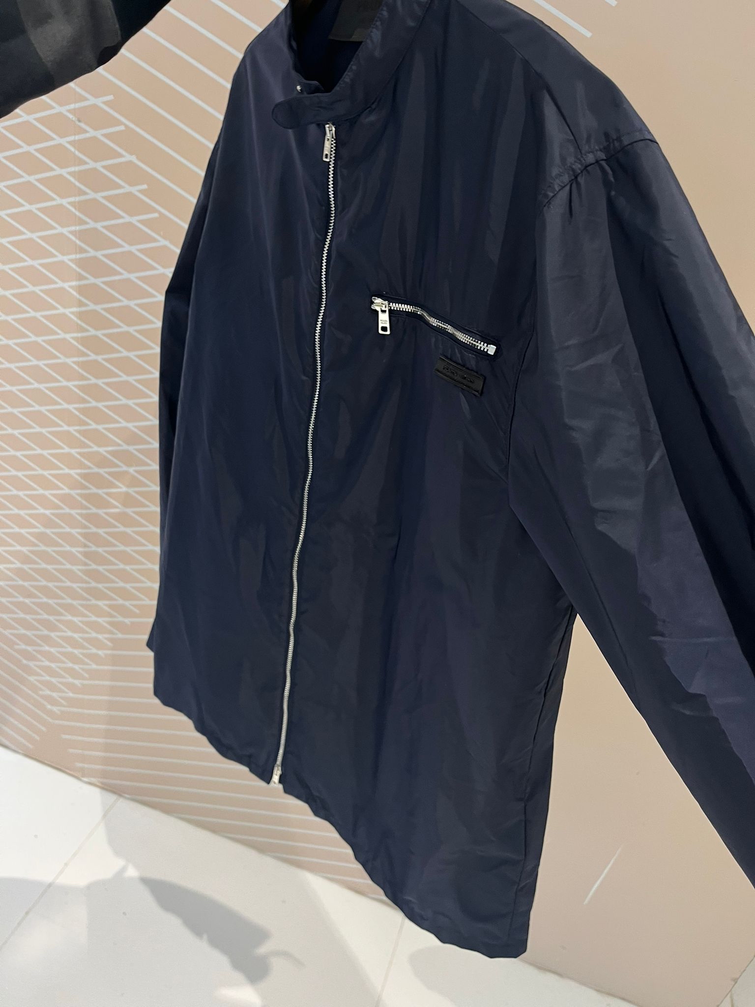 Prada nylon zip jacket ,100%Authentic,98%new