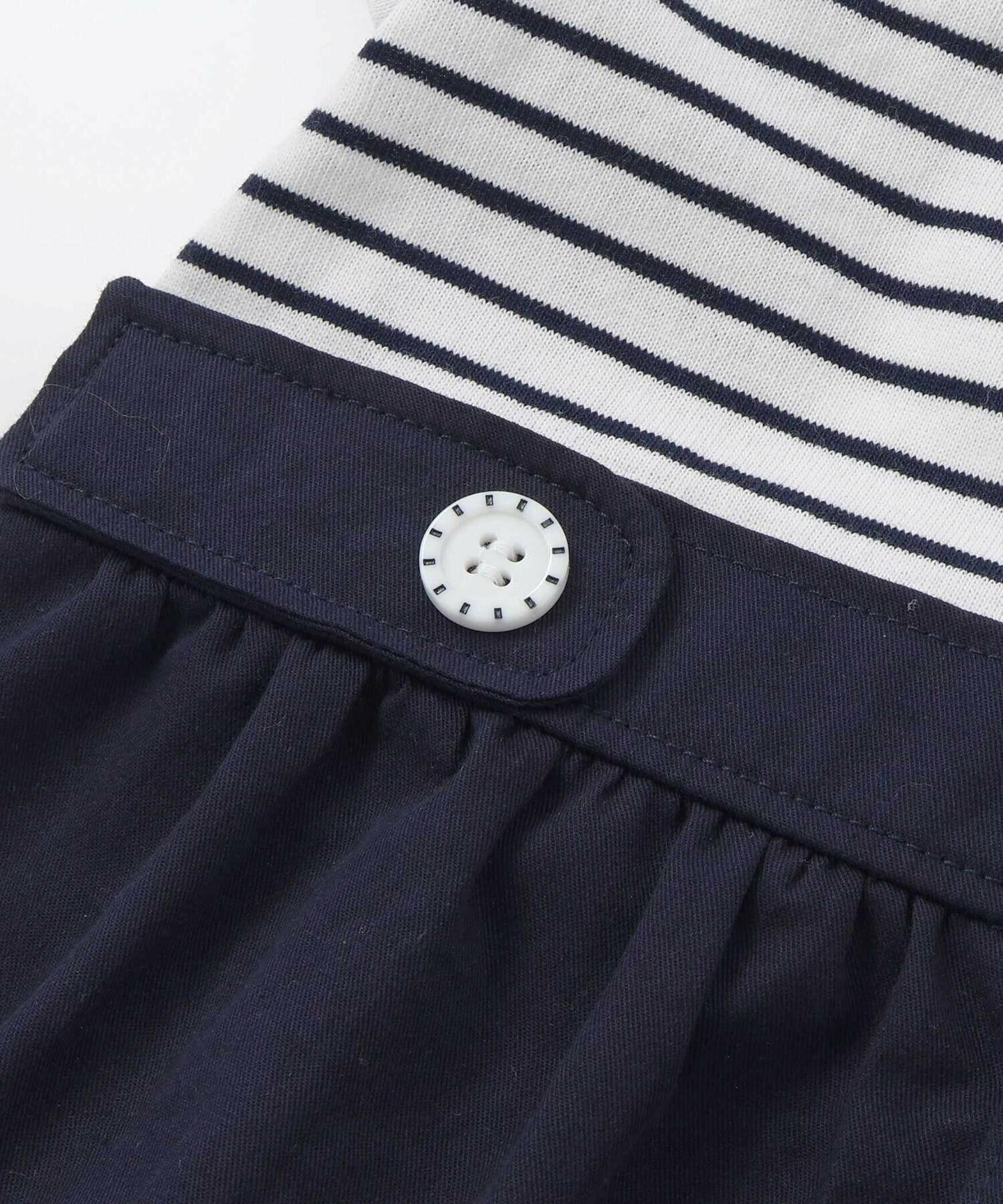 🇯🇵預訂 日本直送🇯🇵Slap Slip Baby兩色海洋風水手領短袖連身服