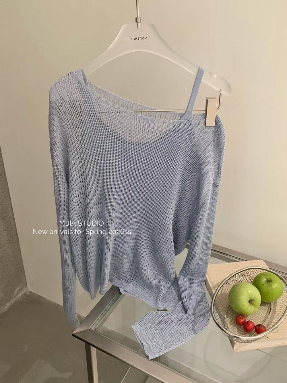 1749 Creamy Blue 3piece Set "奶蓝甜美系三件套 "