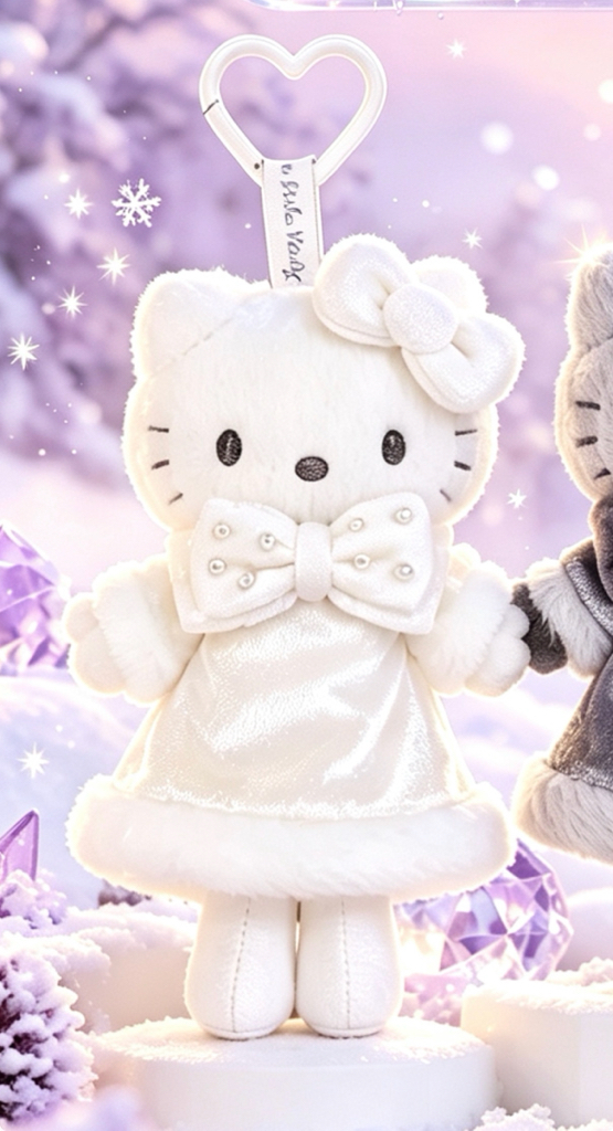 ［2月中到貨] Hello Kitty冬日風格長腿公仔掛飾