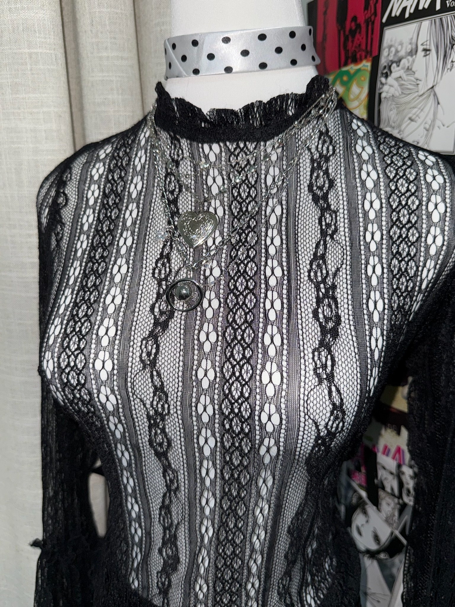 Gothic Style Lace Blouse