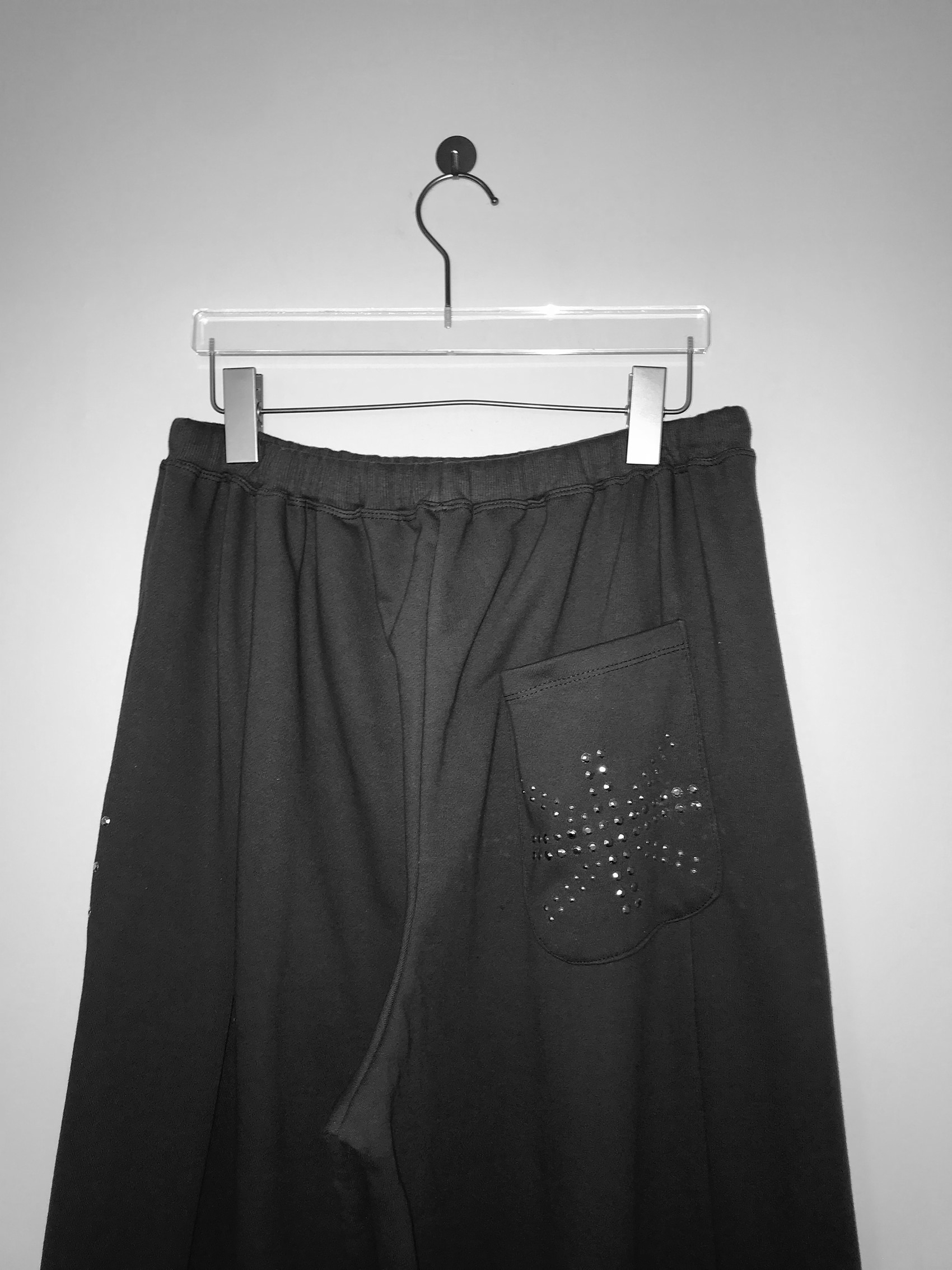 Studded Wide-Leg Sweatpants
