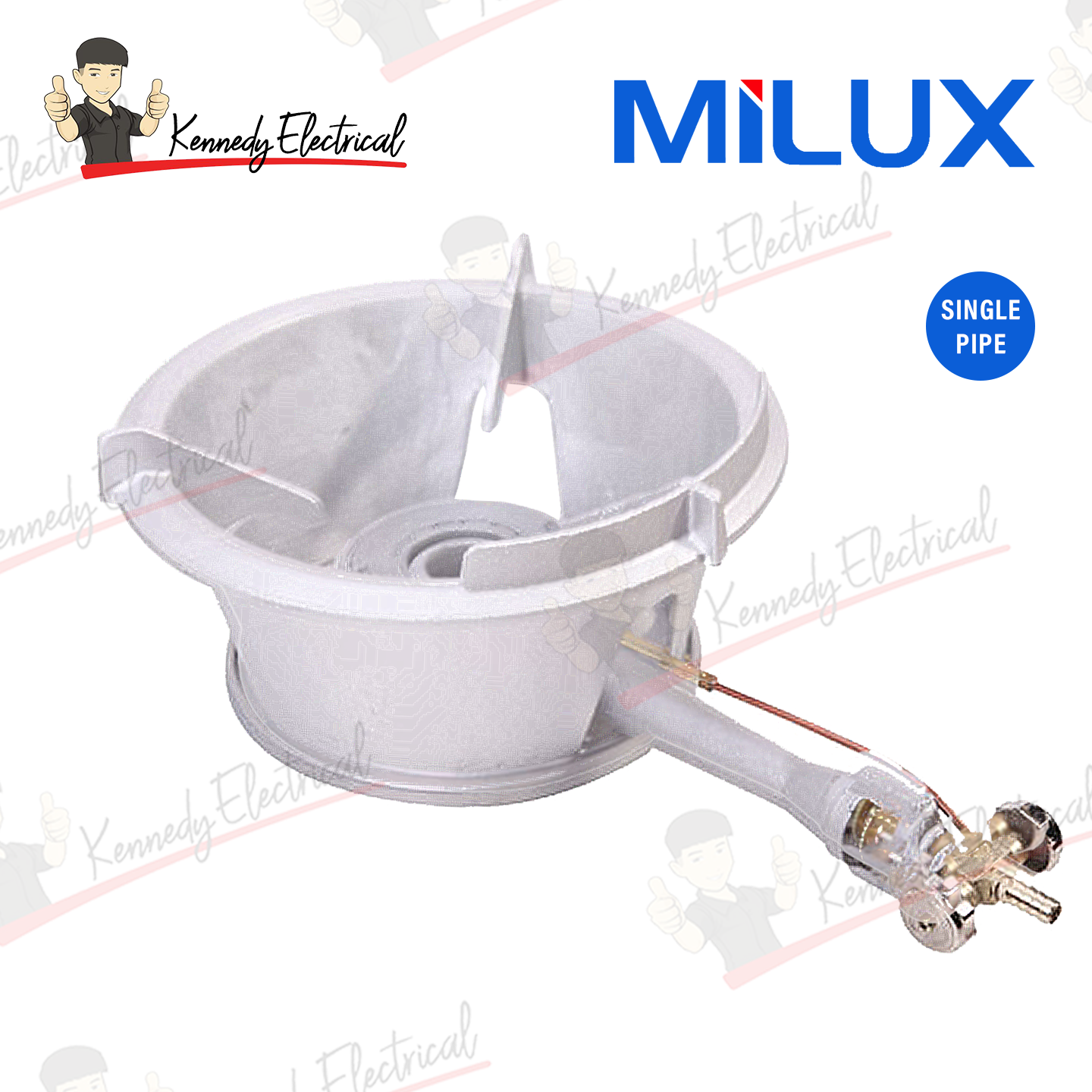 Milux High Pressure Cast Iron Gas Cooker (HP-138)