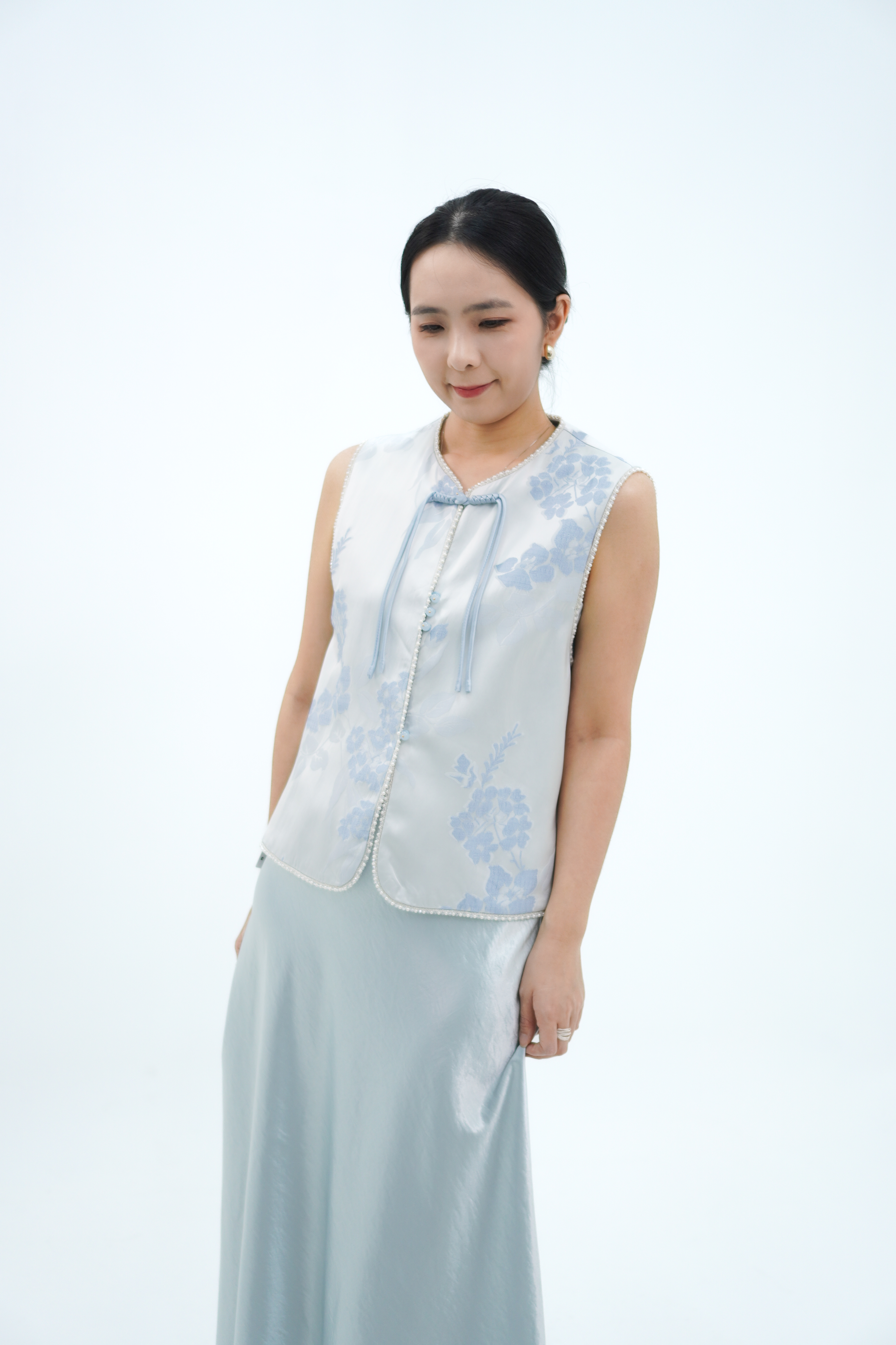 珍珠新中式马甲