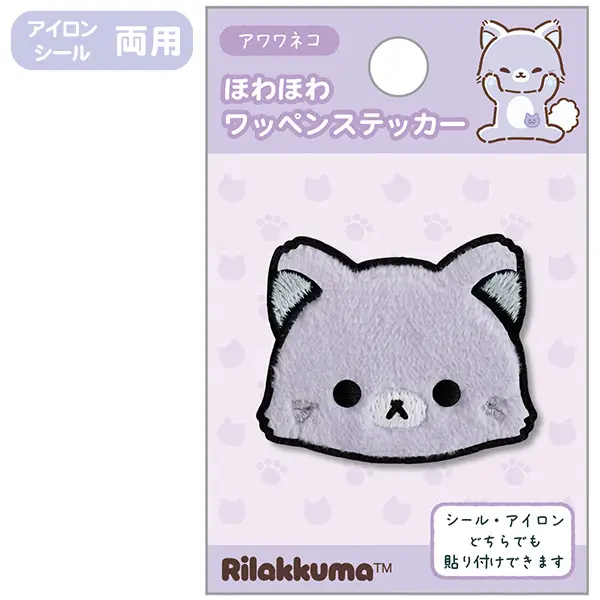 RK 日版 鬆弛熊 泡泡貓系列 繡花貼章(全3款)