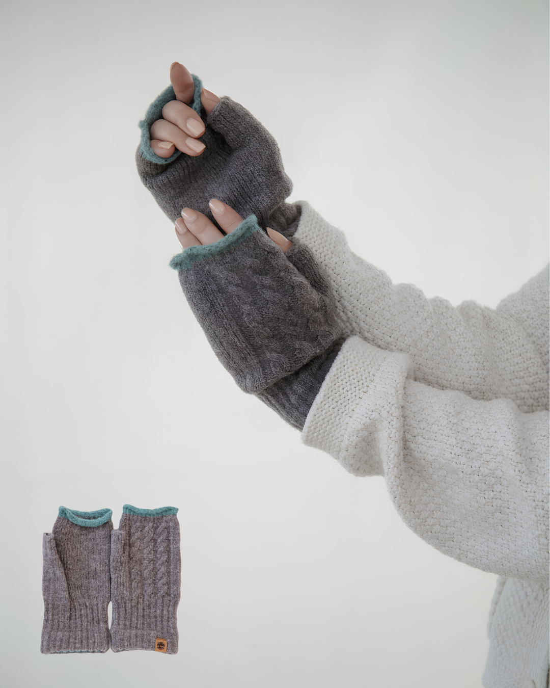 日本代購【 2026新款 日本直送 日本製 保暖 露指手套 (男女通用) Made in Japan Fingerless Gloves unisex 】