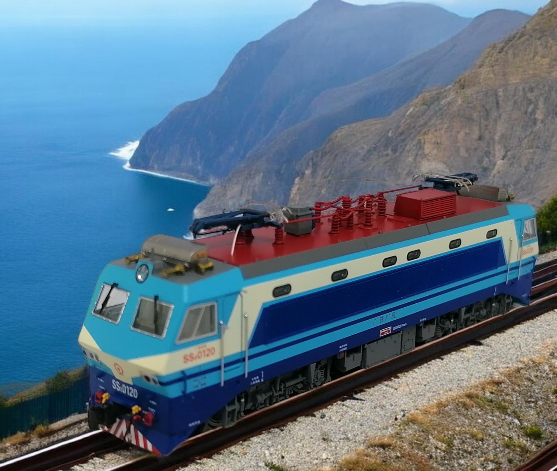 中國韶山8型電力機車（N比例長鳴出品）