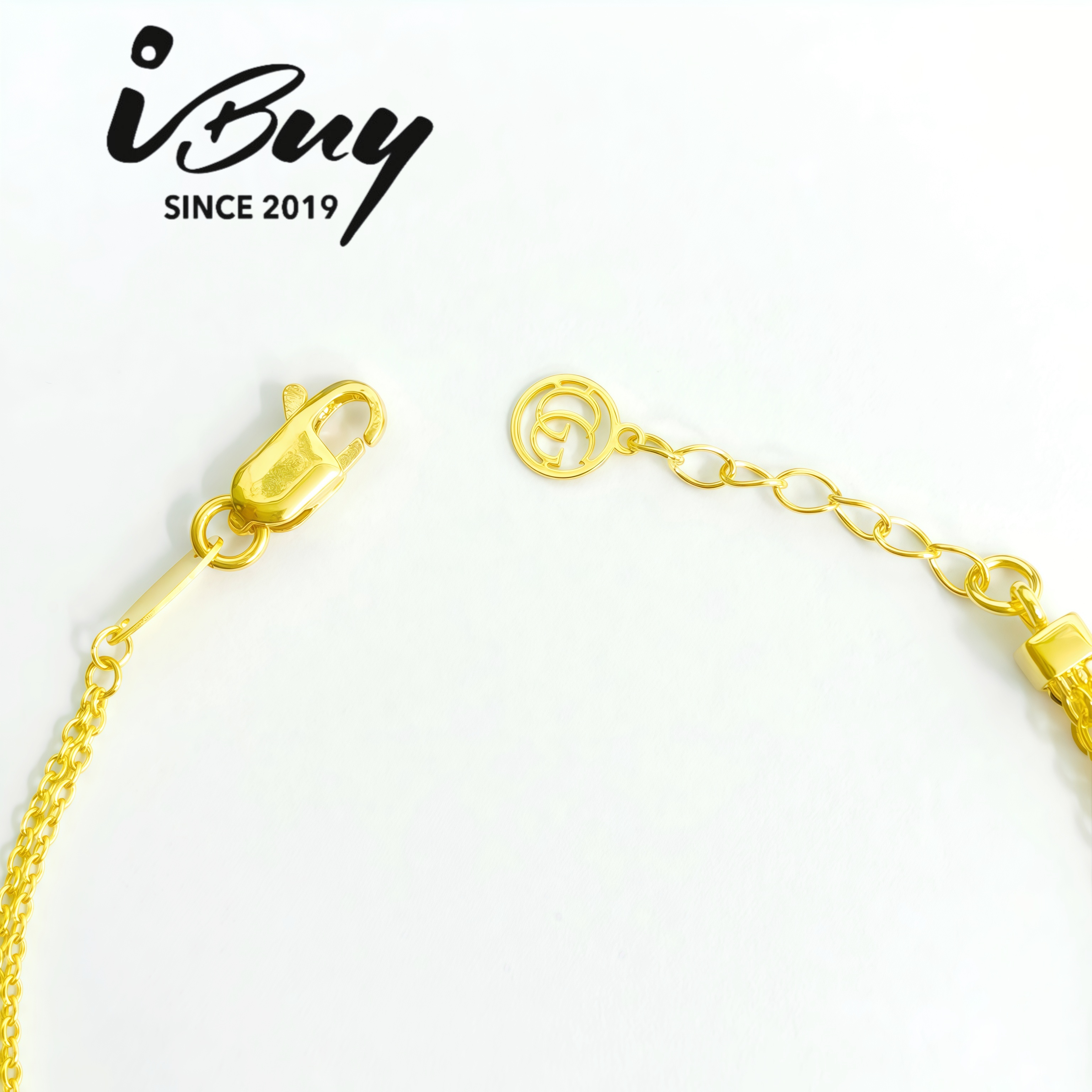 916 GOLD GC LOCK AB TYPE MILAN BRACELET 916 金 GC锁混搭手链