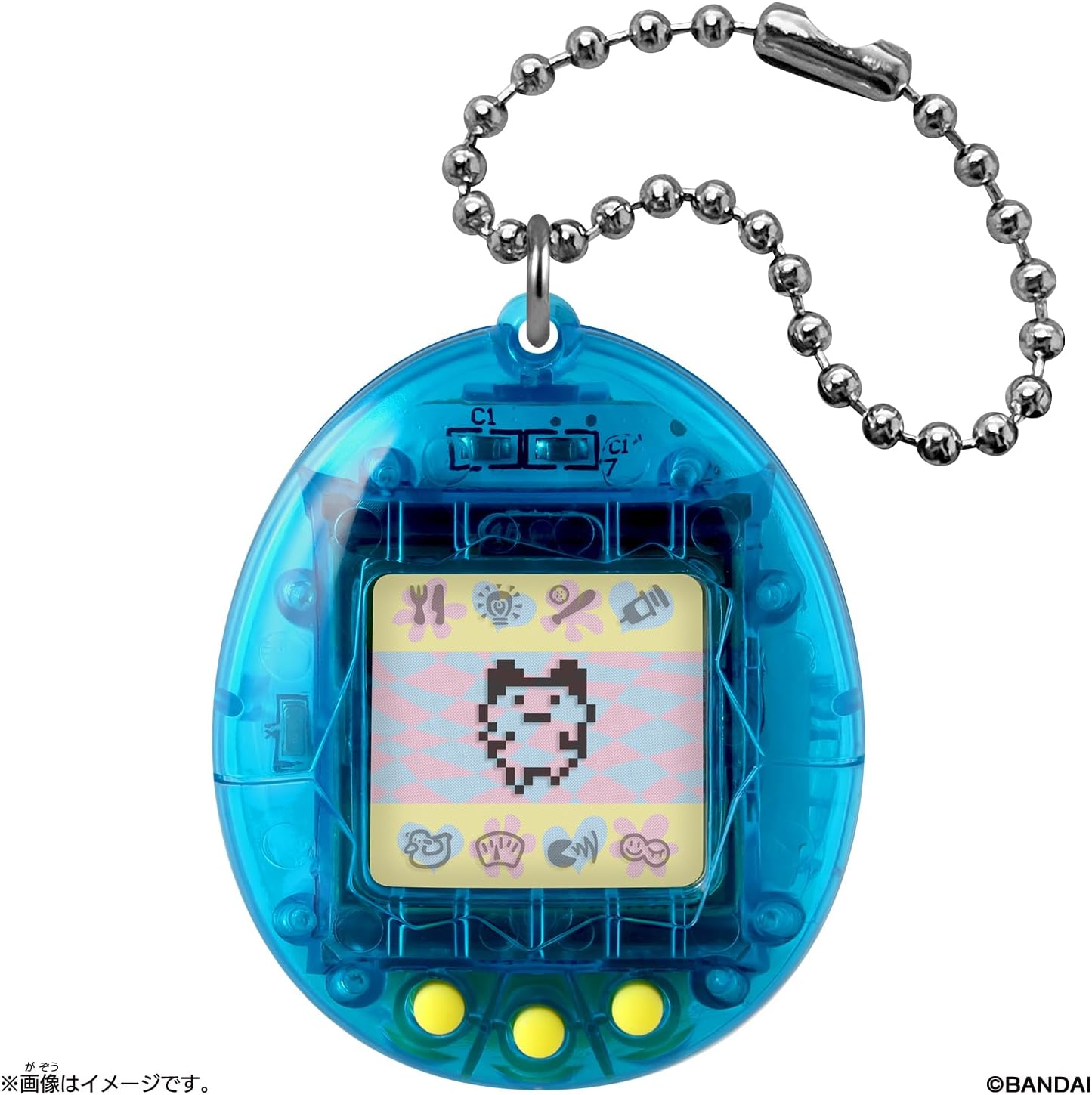 (預訂訂金 $100) (總價 $134) Bandai Original Tamagotchi Gen 1 Skeleton 他媽哥池 30週年初代機 透明藍色 (行版) 