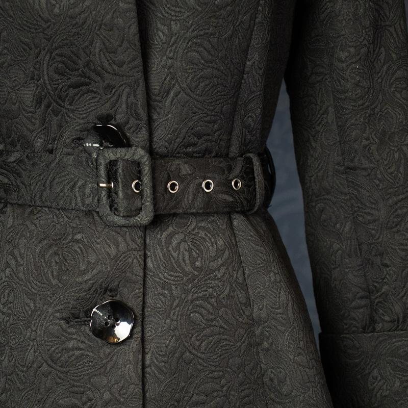 (SOLD OUT)Limited Edition - Edwardian Lady Winter Walking Coat Jacket - Black (FM163)