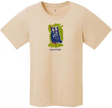 Montbell Women's Pear Skin Cotton Tee Owl 2104895