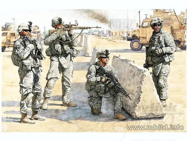 1/35 US Check Point in Iraq