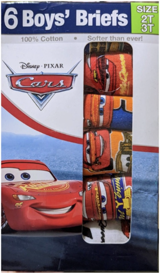 Disney Cars反斗車王兒童內褲 6PCS - 04260248