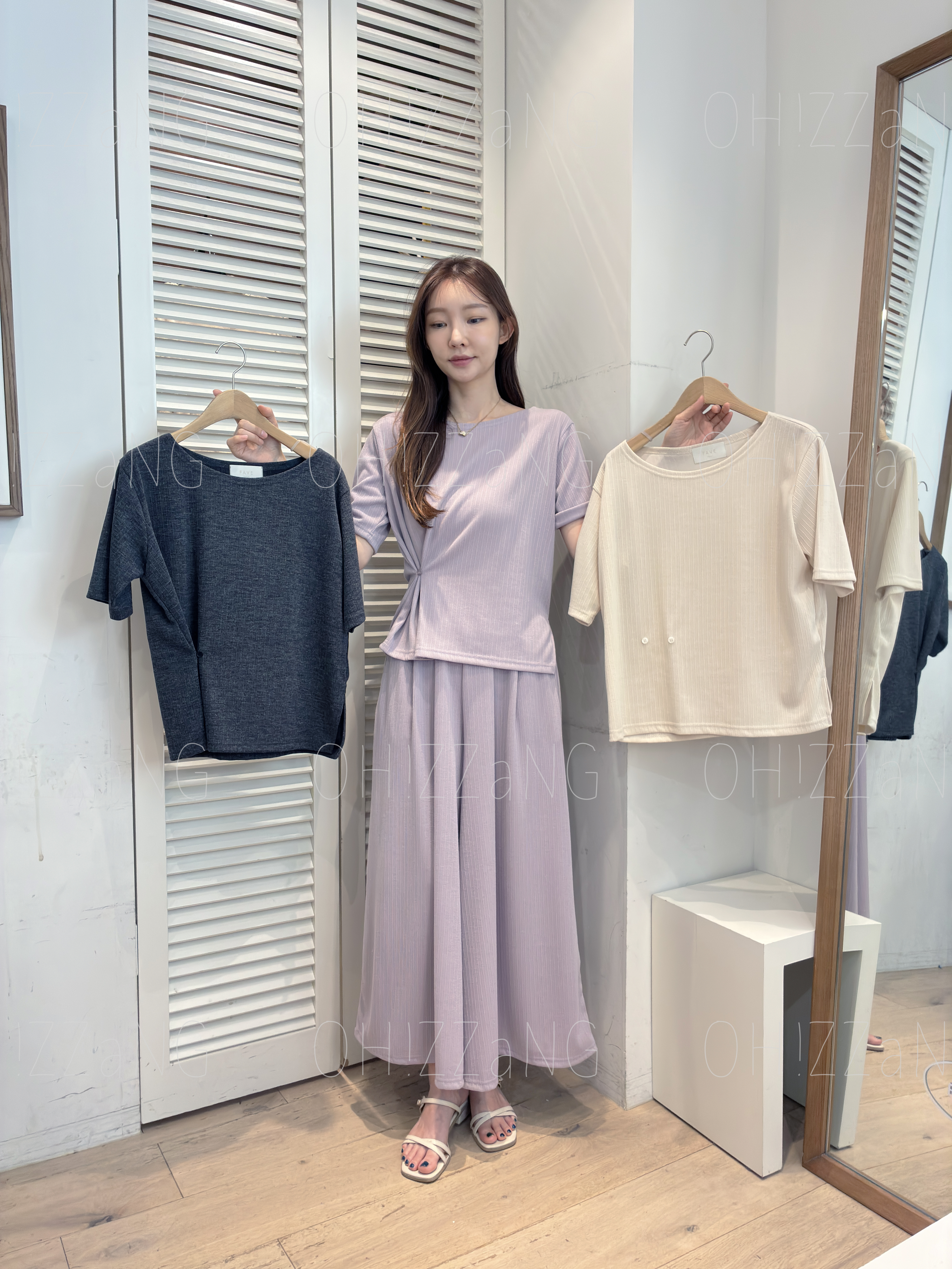 FV32_04 彈性休閒裙褲 (3色)