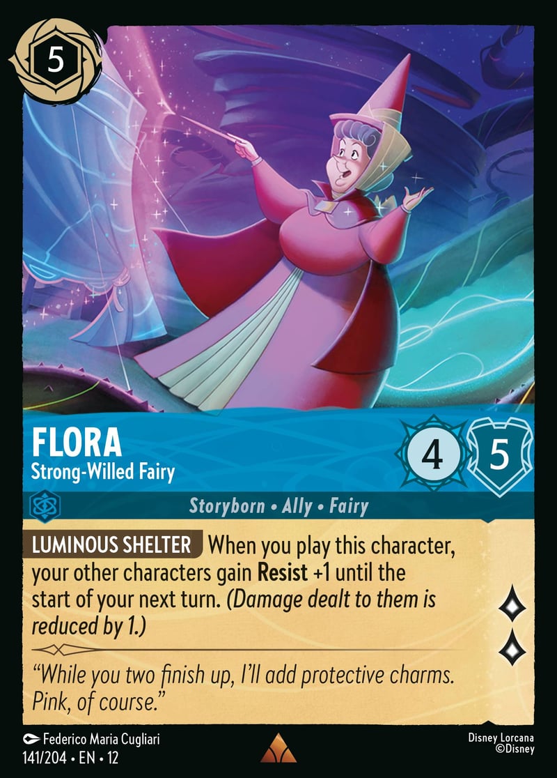 Flora - Strong-Willed Fairy | Set12-141 | Foil