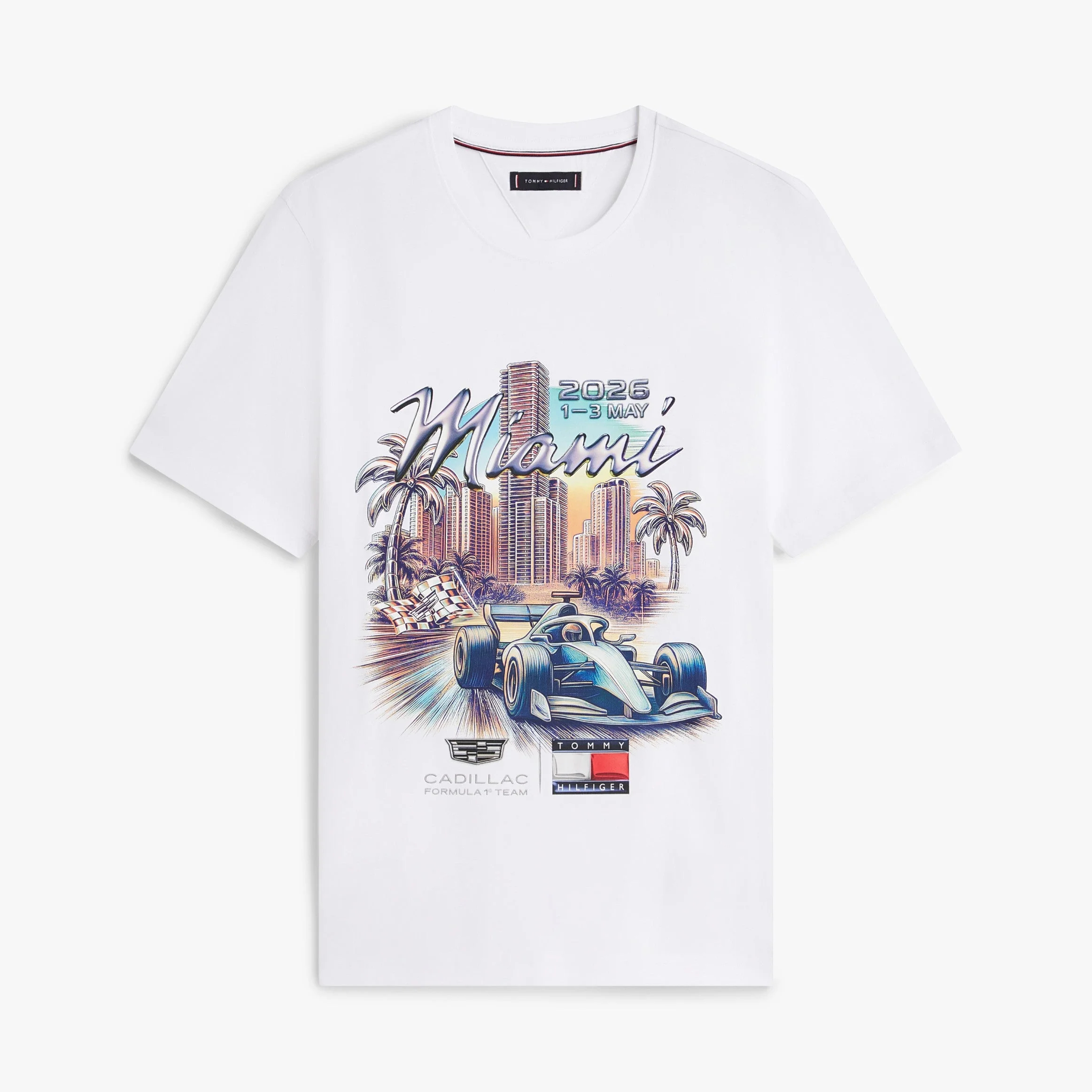 TH x Cadillac F1 Team 凱迪拉克車隊 2026 Miami GP特別版T-Shirt (黑/白) MN00107