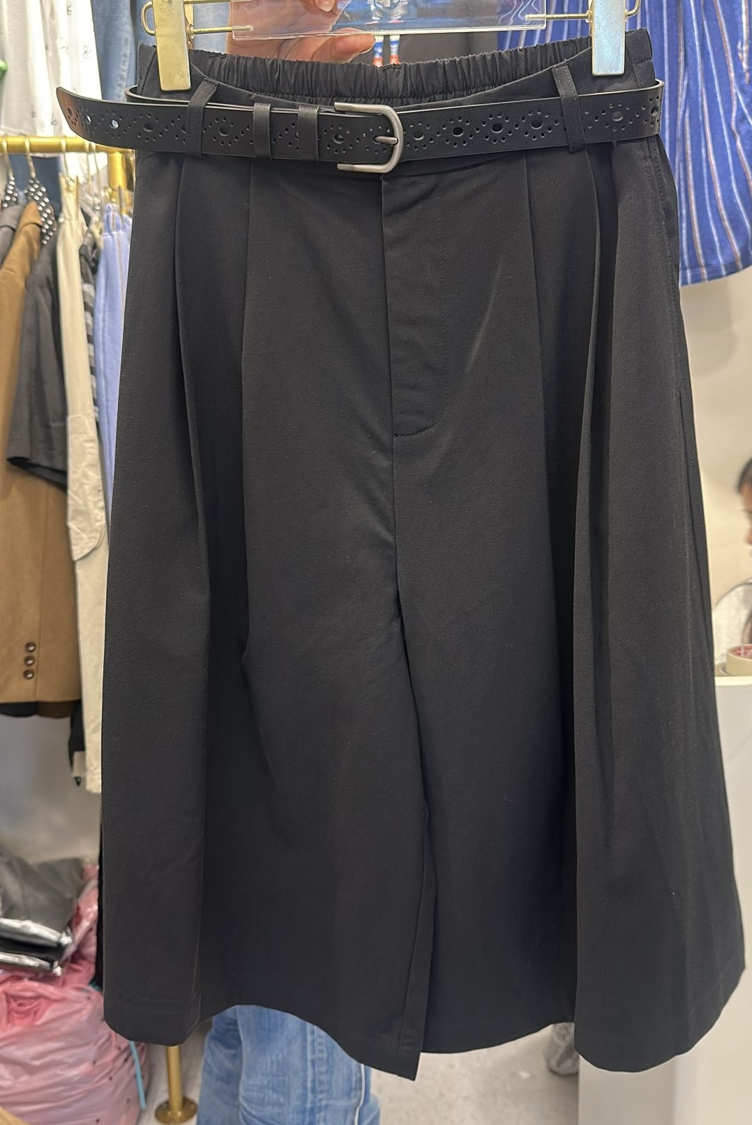 免燙連belt 中長短褲