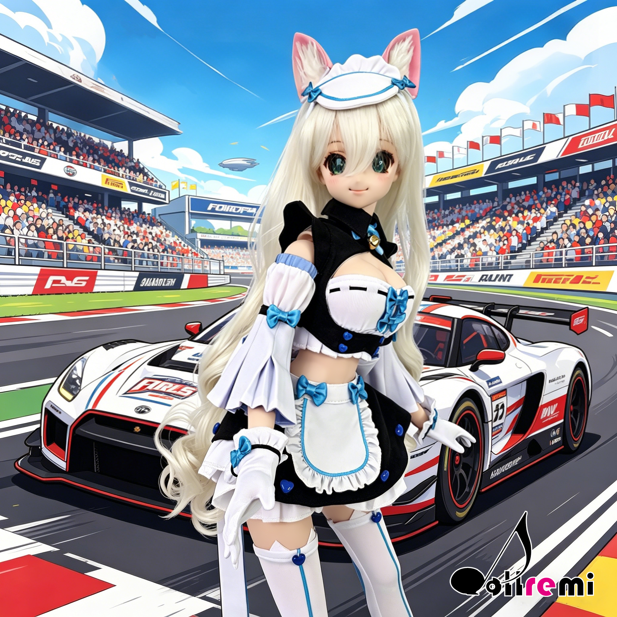 【dollremi】(DD0713) COS NEKOPARA Vol.1 Soleil opened! Vanilla Racing Girl Ver. 香草 賽車女郎 ver.