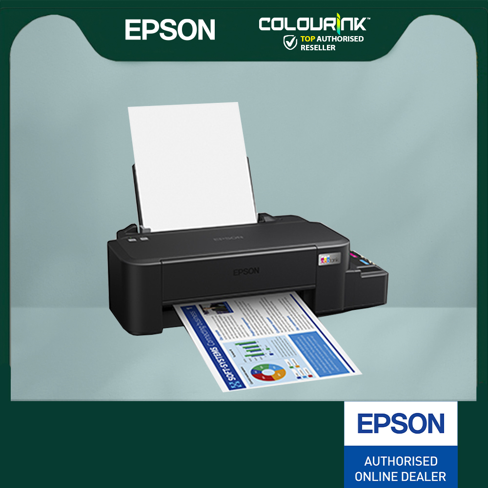 Epson EcoTank L121 A4 Print Only Refill Colour Ink Tank Inkjet Printer c/w Original Ink similar to L1210 L3210 L3250