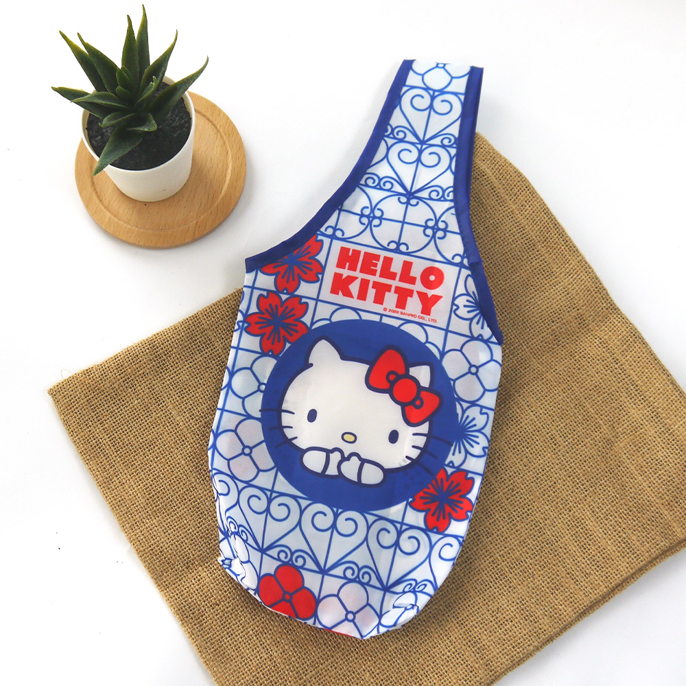 台灣直送【漫遊台灣XSanrio】Sanrio三麗鷗 飲料提袋 環保杯套 胖胖杯可 HELLO KITTY/布丁狗/XO  4款任選