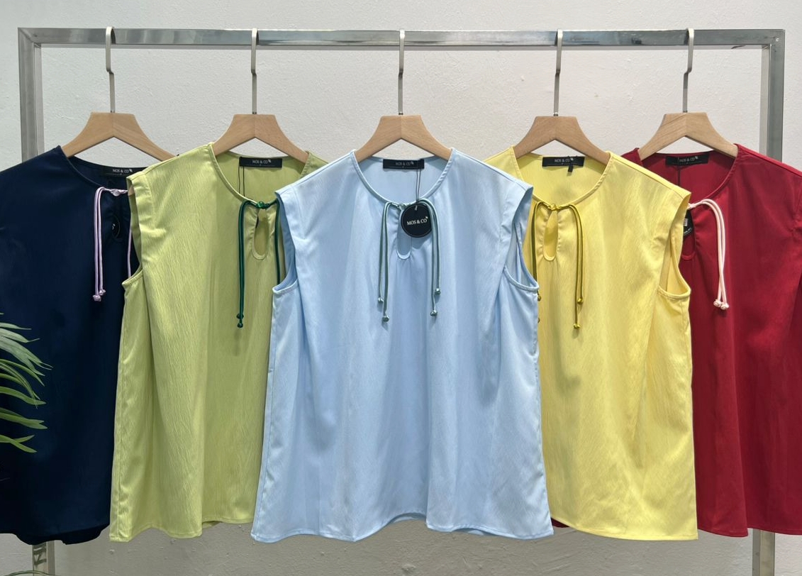 25023 Cny Style Sleeve Less Blouse