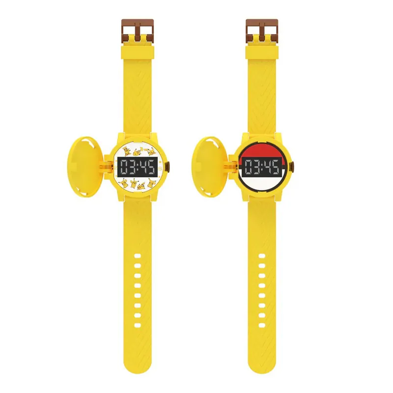 Pokémon 寶可夢比卡超驚喜 DIY 電子錶附可替換立體公仔與翻轉錶面設計