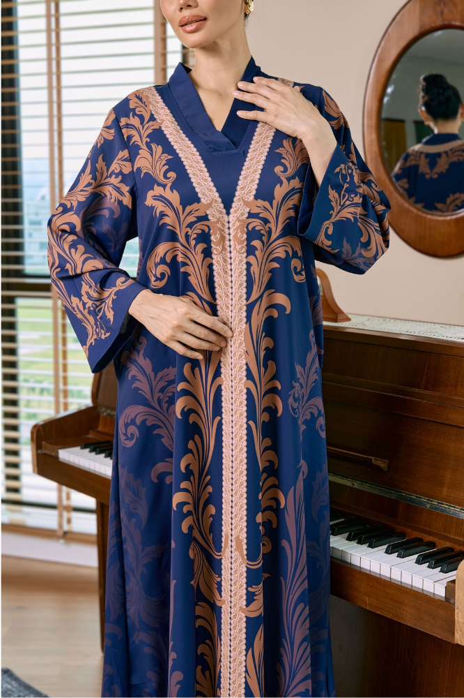 EGYPTIAN - TERATAI in Mystical Blue Brown